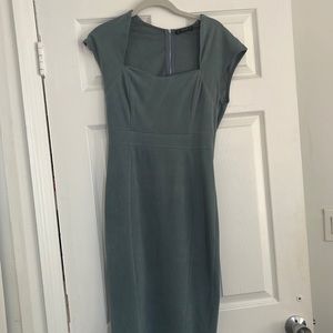 Shein blue grey stretchy dress